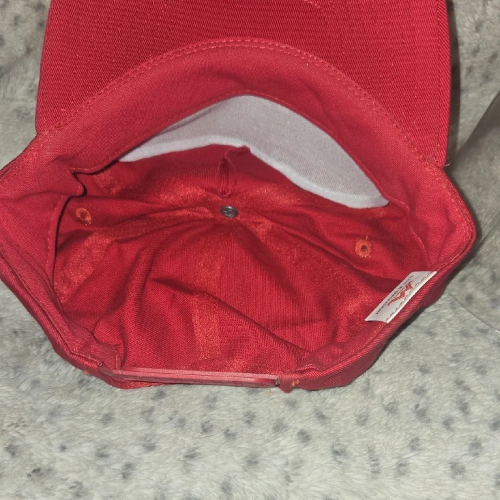 Red Men's Cap - Picture 6 of 9